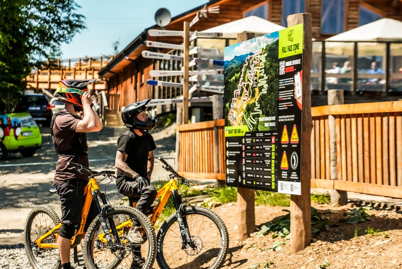 Mapa tras rowerowych Bike Park Skolnity - Skolnity